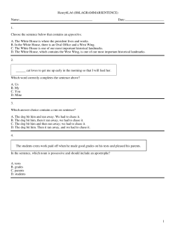 GRAMMAR SENTENCES