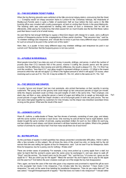 excursion ticket problem