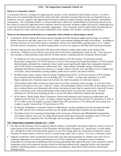 S.616 &ndash; The Supporting Community Schools Act