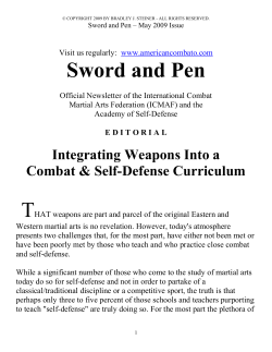 Sword and Pen - American Combato