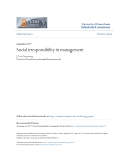 Social irresponsibility in management