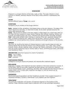 Communicable Disease Guide for Schools and Child Care Settings