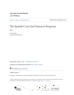 The Sputnik Crisis And America`s Response - STARS