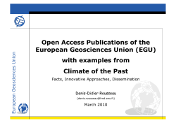 The European Geosciences Union