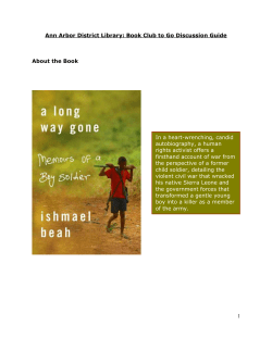 A Long Way Gone - Ann Arbor District Library