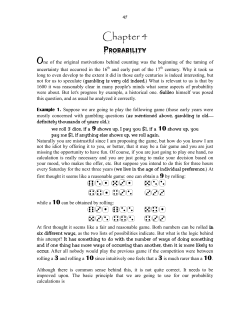 Chapter 4 Probability