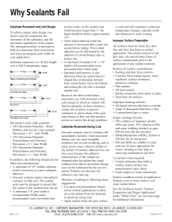 AVD3791-Why Sealants Fail