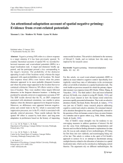 An attentional-adaptation account of spatial negative priming