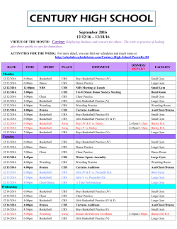 Bulletin - Century High School