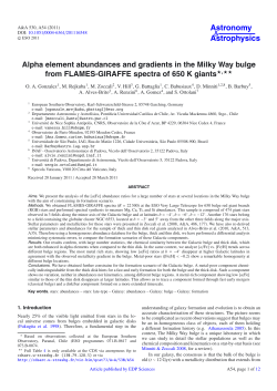 Alpha element abundances and gradients in the Milky Way bulge