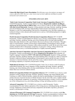 Curriculum Guide - Gainesville City Schools