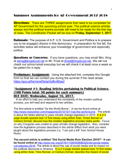 AP Government - Kings Local School District