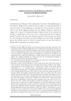 Corrective Justice and Horizontal Privacy