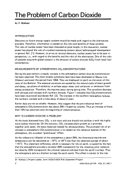 The Problem of Carbon Dioxide