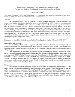M.V. Bilskie, &ldquo;Hydrodynamic Modeling of Tides and Hurricane Storm