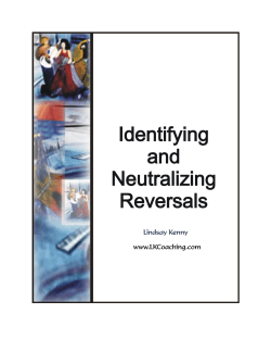 Reversals - Lindsay Kenny, EFT Master