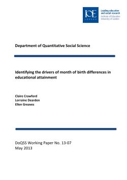 Identifying the drivers of month of birth differences in educational