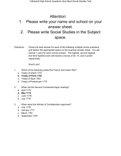 Attention: 1. Please write your name and school on your answer