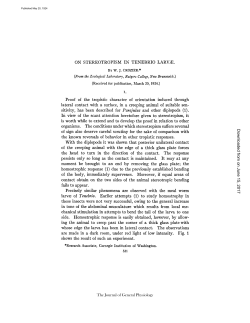 ON STEREOTROPISM IN TENEBRIO LARV3E. BY W. J. CROZIER