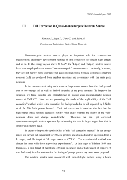 Tail Correction in Quasi-monoenergetic Neutron