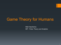 Decision Making - MIT OpenCourseWare