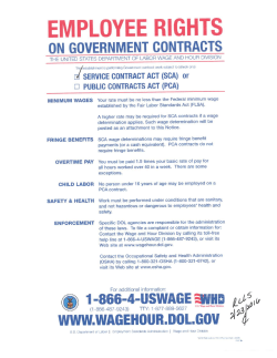 Employee Rights on Government Contracts