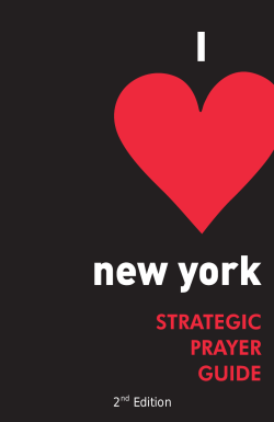 to the I Love New York Prayer Guide.