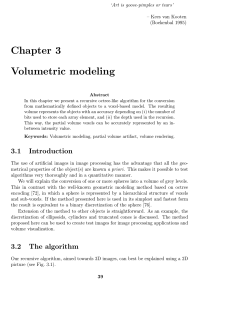 Chapter 3 Volumetric modeling