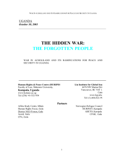 THE HIDDEN WAR: THE FORGOTTEN PEOPLE