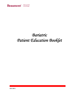 Bariatric Patient Education Booklet