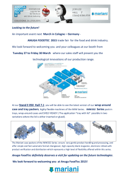 Looking to the future! An important event next March in Cologne