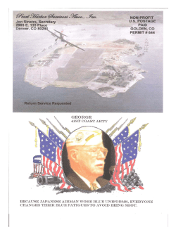 Colorado Pearl Harbor Survivors Association&reg;