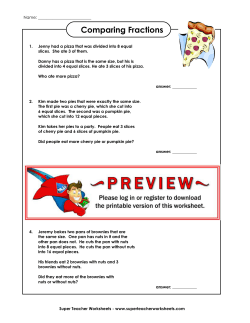 Comparing Fractions - superteacherworksheets.com