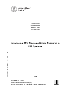 Introducing CPU Time as a Scarce Resource in P2P Systems