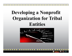 1. Developing a Nonprofit Organization for Tribal Entities.pptx (Read