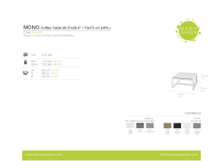 M o ee Table 28.5 x28.5 / 3x 3 cm (HPL)