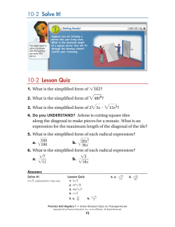 Solve It! - MathChamber