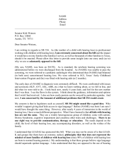 example letter - Collaborative Communications | Carrie Norman