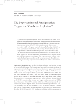 Ecology of the Cambrian Radiation