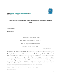 Emily Dickinson`s Perspectives on Death - Lapis Lazuli