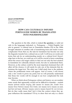 how can culturally infused portuguese words be translated into