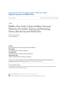 Buffalo, New York`s Citizen Soldiers