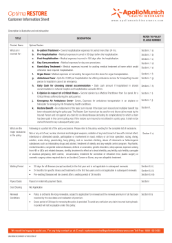 Policy Wording - Apollo Munich
