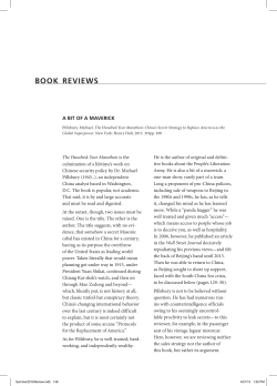 book reviews - US Naval War College