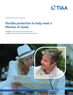 Open Brochure Permanent life insurance with flexible