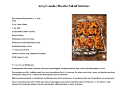 Jerry`s Loaded Double Baked Potatoes