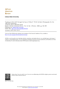 "Looking at One`s Self through the Eyes of Others": W.E.B. Du Bois`s