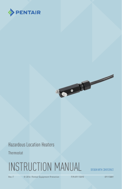 Thermostat Instruction Manual