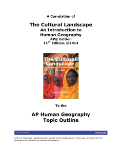 The Cultural Landscape AP Human Geography Topic