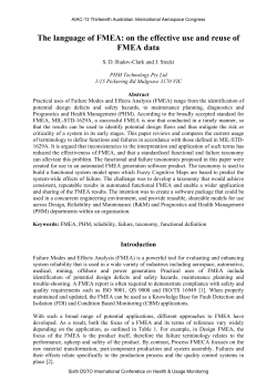 The language of FMEA: on the effective use and reuse of FMEA data